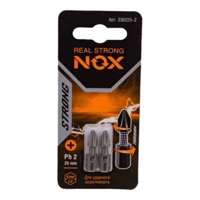 Бита PH2х25 C 6,3 torsion "NOX STRONG" 336225