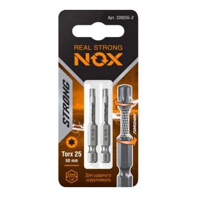 Бита TX-25-50 E 6,3 torsion "NOX STRONG" 339255