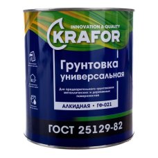 Грунт ГФ-021 серый 1,8кг (6) Krafor