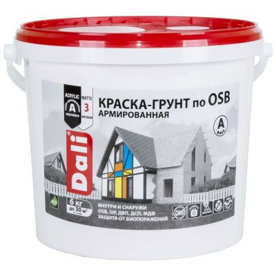 Краска-грунт  DALI по OSB БАЗА А 6 кг (1) Рогнеда																														