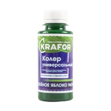 Колер универсальный №25 зеленое яблоко 100мл (6/108) "Krafor"