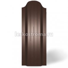 Евроштакетник П-обр 1800 Шоколадно коричневый (8017)