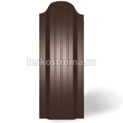 Евроштакетник П-обр 1500 Шоколадно коричневый (8017)
