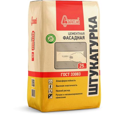 Штукатурка фасадная цементная Старатели, 25кг
